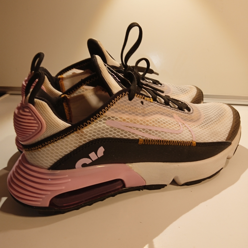 Nike Air Max 2090 Gs Girls Shoes, Black / Pink / White , Sz US 4.5